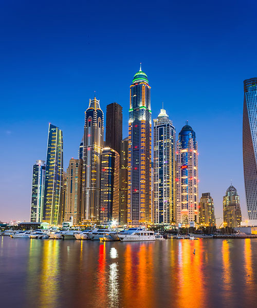 Dubai Marina. UAE